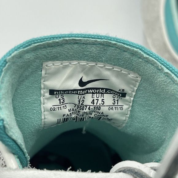 Nike ZOOM STEFAN JANOSKI ELITE White Black Hyper Jade 725074-110 Excellent Cond - Picture 7 of 8